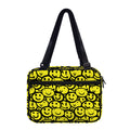 Graffiti Happy Emoji Pattern Print Double Strap Bible Bag
