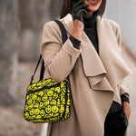 Graffiti Happy Emoji Pattern Print Double Strap Bible Bag