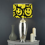 Graffiti Happy Emoji Pattern Print Drum Lamp Shade