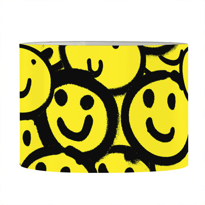 Graffiti Happy Emoji Pattern Print Drum Lamp Shade