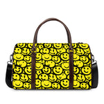 Graffiti Happy Emoji Pattern Print Duffle Bag