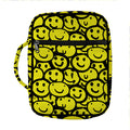Graffiti Happy Emoji Pattern Print Front Pocket Bible Bag