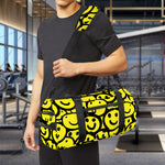 Graffiti Happy Emoji Pattern Print Gym Bag