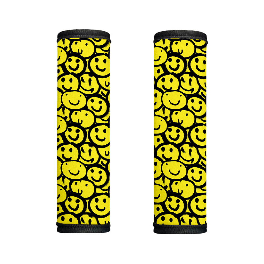 Graffiti Happy Emoji Pattern Print Handle Covers