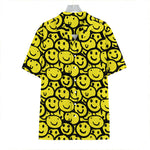 Graffiti Happy Emoji Pattern Print Hawaiian Shirt