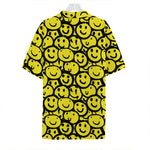 Graffiti Happy Emoji Pattern Print Hawaiian Shirt