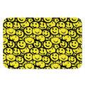 Graffiti Happy Emoji Pattern Print Indoor Door Mat