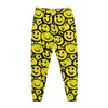 Graffiti Happy Emoji Pattern Print Jogger Pants