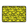 Graffiti Happy Emoji Pattern Print Kitchen Mat