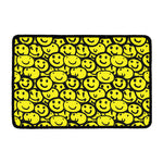Graffiti Happy Emoji Pattern Print Kitchen Mat