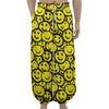 Graffiti Happy Emoji Pattern Print Lantern Pants