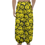 Graffiti Happy Emoji Pattern Print Lantern Pants