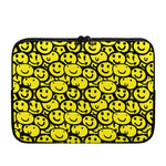 Graffiti Happy Emoji Pattern Print Laptop Sleeve