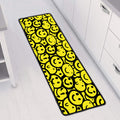 Graffiti Happy Emoji Pattern Print Long Kitchen Mat