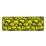 Graffiti Happy Emoji Pattern Print Long Kitchen Mat