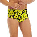 Graffiti Happy Emoji Pattern Print Men's Briefs