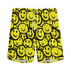 Graffiti Happy Emoji Pattern Print Men's Sports Shorts