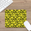 Graffiti Happy Emoji Pattern Print Mouse Pad