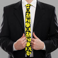 Graffiti Happy Emoji Pattern Print Necktie