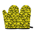Graffiti Happy Emoji Pattern Print Oven Mitts