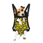 Graffiti Happy Emoji Pattern Print Pet Carrier Backpack