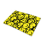 Graffiti Happy Emoji Pattern Print Pet Cooling Mat Cover