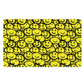 Graffiti Happy Emoji Pattern Print Polyester Doormat
