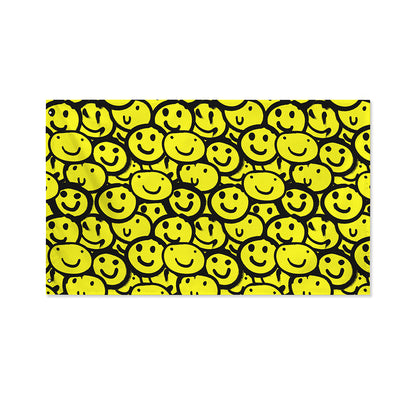 Graffiti Happy Emoji Pattern Print Polyester Flag