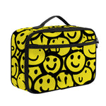 Graffiti Happy Emoji Pattern Print Portable Lunch Bag