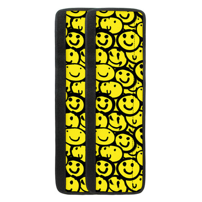 Graffiti Happy Emoji Pattern Print Refrigerator Handle Covers
