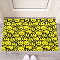 Graffiti Happy Emoji Pattern Print Rubber Doormat