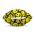 Graffiti Happy Emoji Pattern Print Rugby Ball