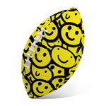 Graffiti Happy Emoji Pattern Print Rugby Ball