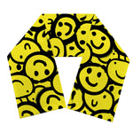 Graffiti Happy Emoji Pattern Print Scarf