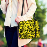 Graffiti Happy Emoji Pattern Print Shoulder Strap Bible Bag