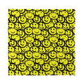 Graffiti Happy Emoji Pattern Print Silk Bandana