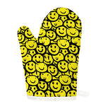 Graffiti Happy Emoji Pattern Print Single Oven Mitt