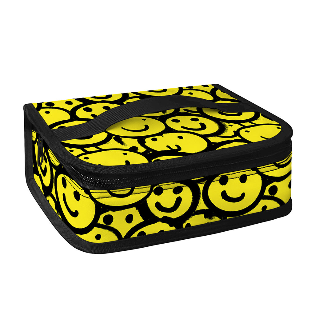 Graffiti Happy Emoji Pattern Print Small Lunch Bag
