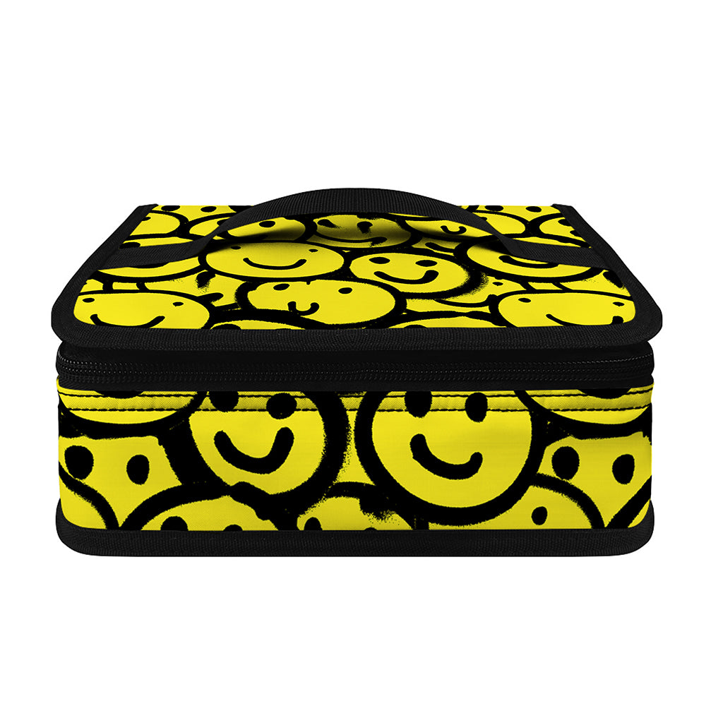 Graffiti Happy Emoji Pattern Print Small Lunch Bag