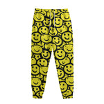 Graffiti Happy Emoji Pattern Print Sweatpants