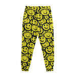 Graffiti Happy Emoji Pattern Print Sweatpants