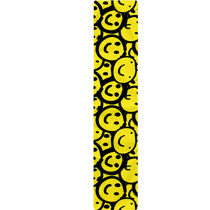 Graffiti Happy Emoji Pattern Print Table Runner
