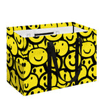 Graffiti Happy Emoji Pattern Print Utility Tote Bag