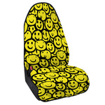 Graffiti Happy Emoji Pattern Print Waterproof Car Seat Cover