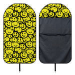 Graffiti Happy Emoji Pattern Print Waterproof Car Seat Cover