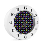 Graffiti Heart Pattern Print Alarm Clock