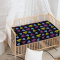 Graffiti Heart Pattern Print Baby Crib Sheet
