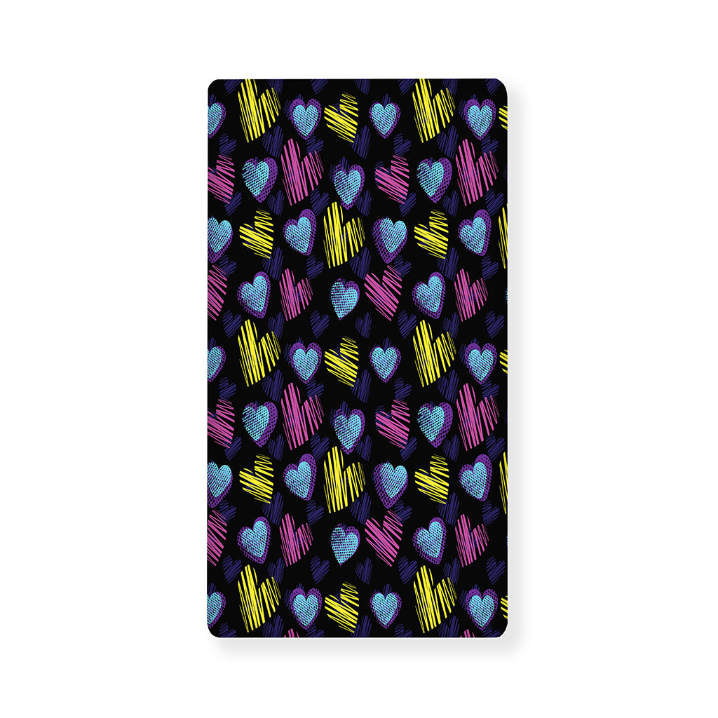 Graffiti Heart Pattern Print Baby Crib Sheet
