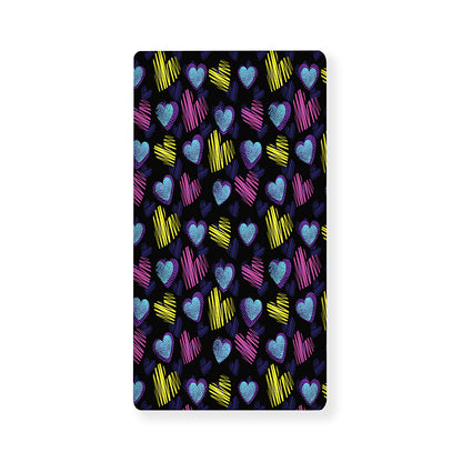 Graffiti Heart Pattern Print Baby Crib Sheet