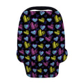 Graffiti Heart Pattern Print Baby Seat Cover